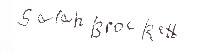 Sarah Brockett signature NC 1751