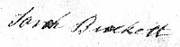 Sarah Brockett signature NC 1759
