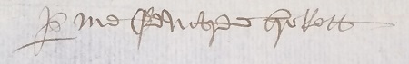Edward Brokett of Letchworth signature 1554