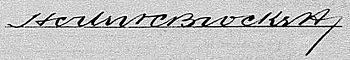 HC Brockett signature SA 1901